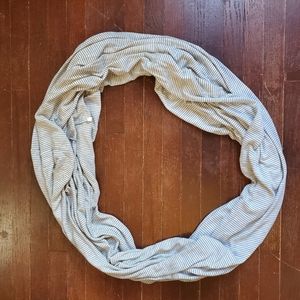 Grey and White Scarf